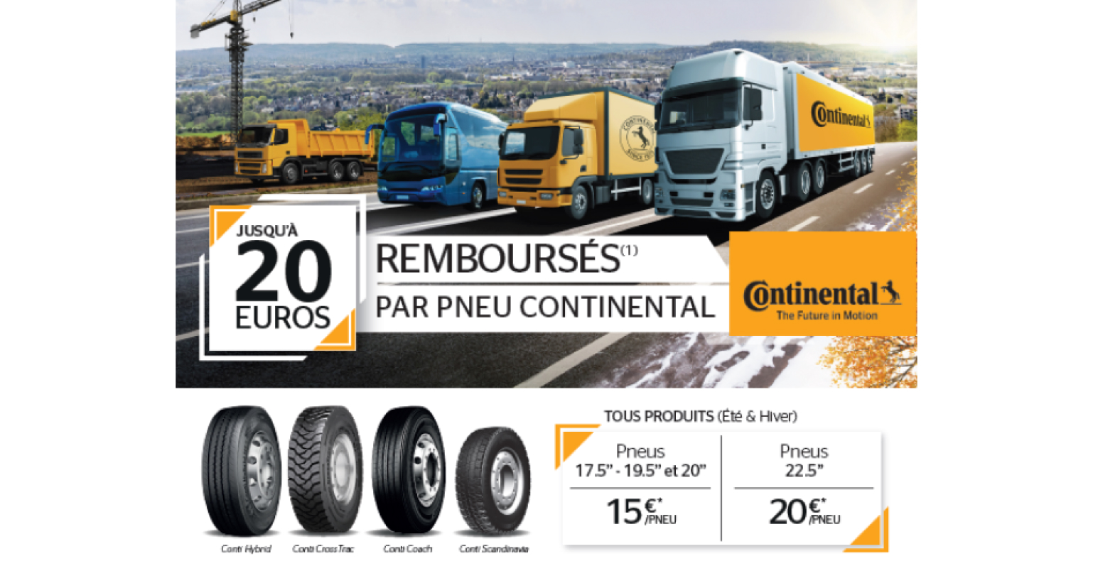 Offre pneu poids-lourd Continental